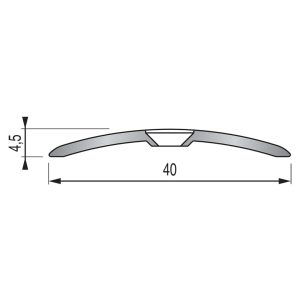 Seuil à visser plats renforcés 40 mm
