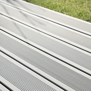 Lame terrasse bois Decking composite - gris clair